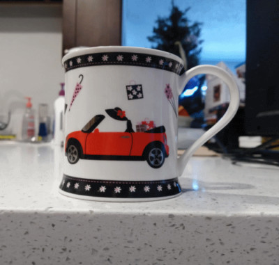 Dunoon Born To Shop Kate Mawdsley Mug Fine Bone China