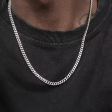 Simple Stainless Steel Necklace for Women Party Jewelry Hip Hop Cuban Rock Basic