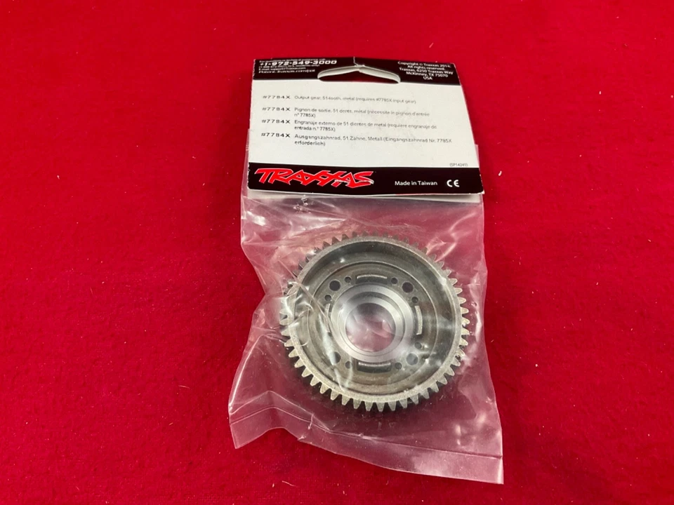 Traxxas 7784X Metal Transmission Output Gear 51T Req 7785X Input Gear X-Maxx XRT - Image 3 of 3