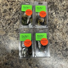 Poor Boys Baits Jig Lot Of 4, 1/4oz Darter Jig Chartreuse Black