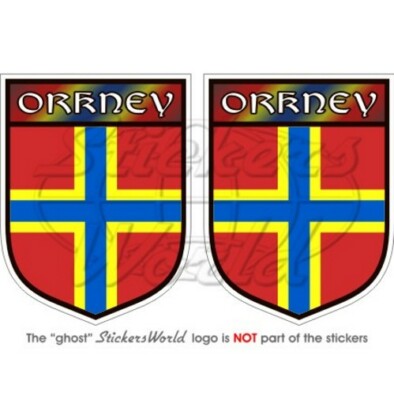 ORKNEY ISLANDS SCOTLAND UK Sign 75mm Vinyl Sticker x2