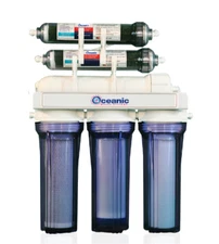 Oceanic Aquarium Reef Reverse Osmosis Water Filter System 7 Stage UV RO DI Pump 