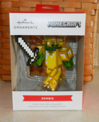 Hallmark Minecraft Zombie Red Box Christmas Ornament New