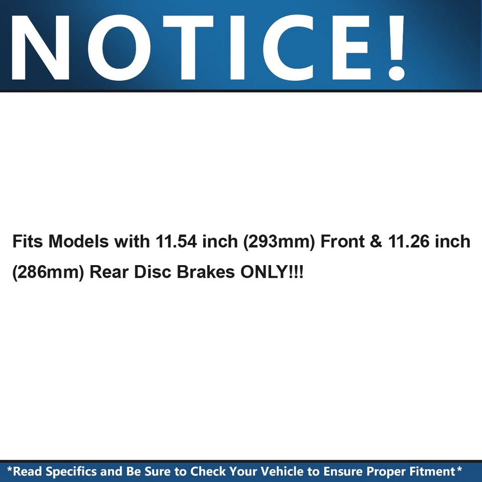 Front Rear Disc Rotors Brake Pads Kit for Subaru Forester Legacy Outback Impreza — 第 2/4 张图片