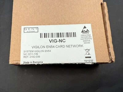 Gent Vigilon VIG-NC EN54 Network Card V 4.11 £125 + vat uk