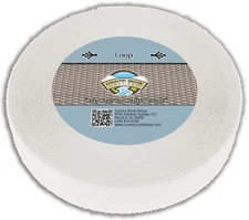 Country Brook Design® White Sew On Loop Only (2 inch, 10 yards)