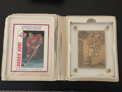 Gordie Howe Highland Mint Legends Bronze # 1168/5000 COA Red Wings