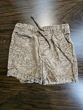 Cat Jack Boys Shorts Dinosaur Print Pockets 18 Months Flex Drawstring Shorts