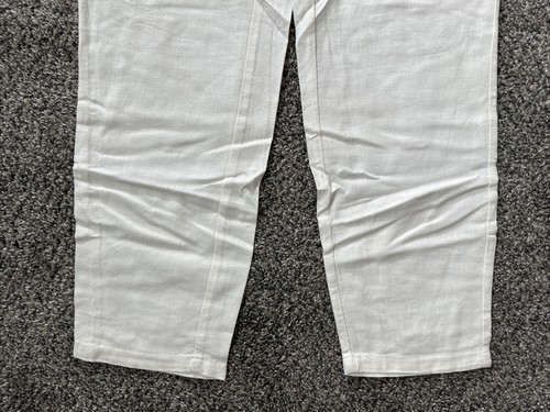 NWT New Women's Vero Moda Stitchfix Ivory White Linen Pants Sz S Small Straight - Picture 3 of 10