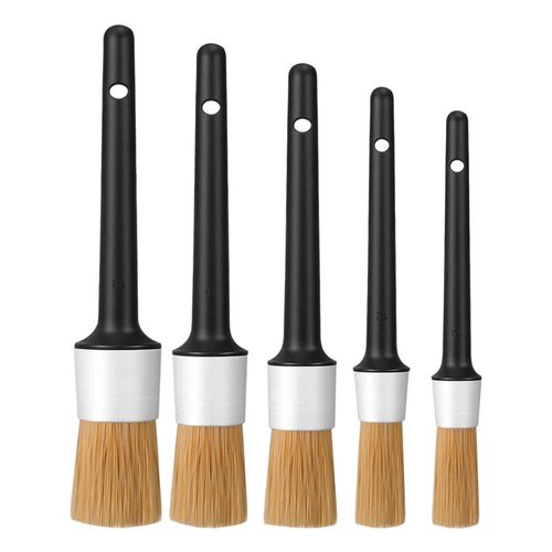 5Pcs Car Detailing Brush Cleaning Brush Set For Wheels Engine Emblems Air Vents - Picture 2 of 9