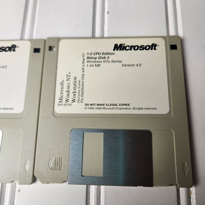 Microsoft Windows NT 4.0 Workstation 1-2 CPU Edition 3.5