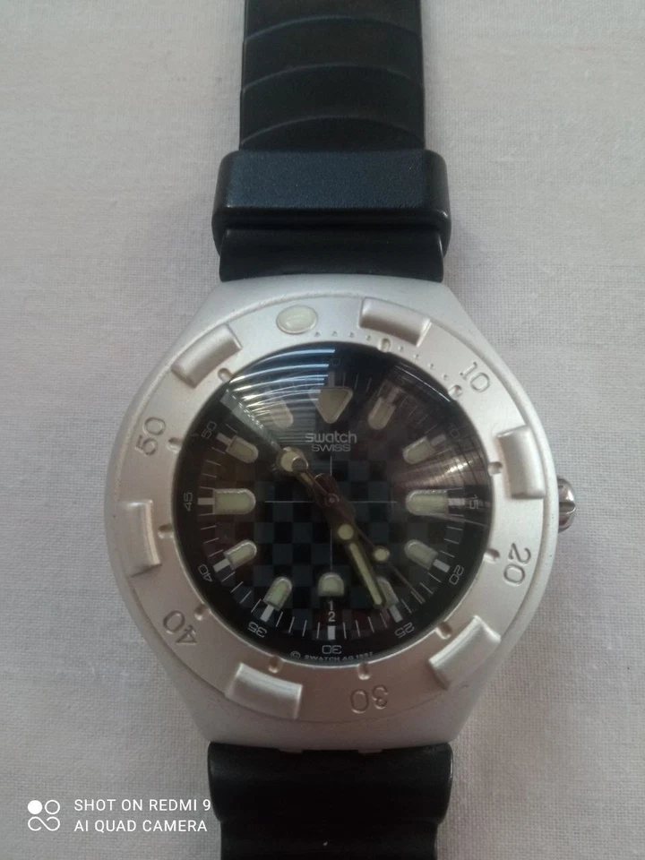 Reloj deportivo Swatch Vintage 1997 aluminio ironía buceo Foto 3 de 4