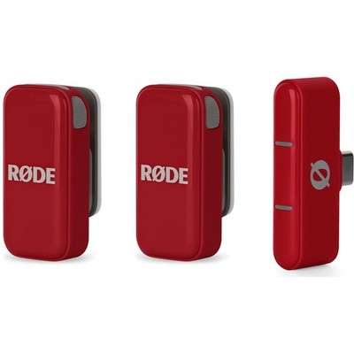 Rode Microphones Wireless Micro USB-C , Mikrofon, rot