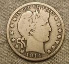 1914-S Barber Half Dollar
