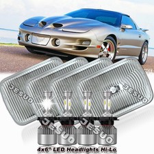 For Pontiac Trans Am 1998 1999 2000-2002 4pcs Led Headlights Hilo Beam For Pontiac Trans Am 1998 1999 2000-2002 4pcs Led Headlights Hilo Beam