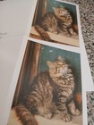 3 CAT PAINTING BLANK GREETING CARDS-Tender Thoughts AGC Vintage 2000 5.5"x4.1" — photo 7