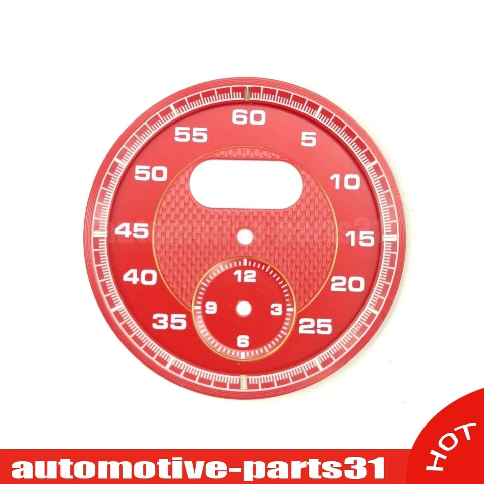 For Porsche Cayman 911 Macan Cayenne Boxster Panamer Chrono Red Dial Clock Gauge - Image 2 of 4