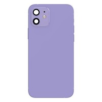 Clappio,Komplettes GehäUse Iphone 12,MittelgehäUse + Batteriedeckel,Lavendel