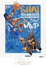 Shai Gilgeous-Alexander Autographed 16x20 "MVP" Photograph LE 102 Panini