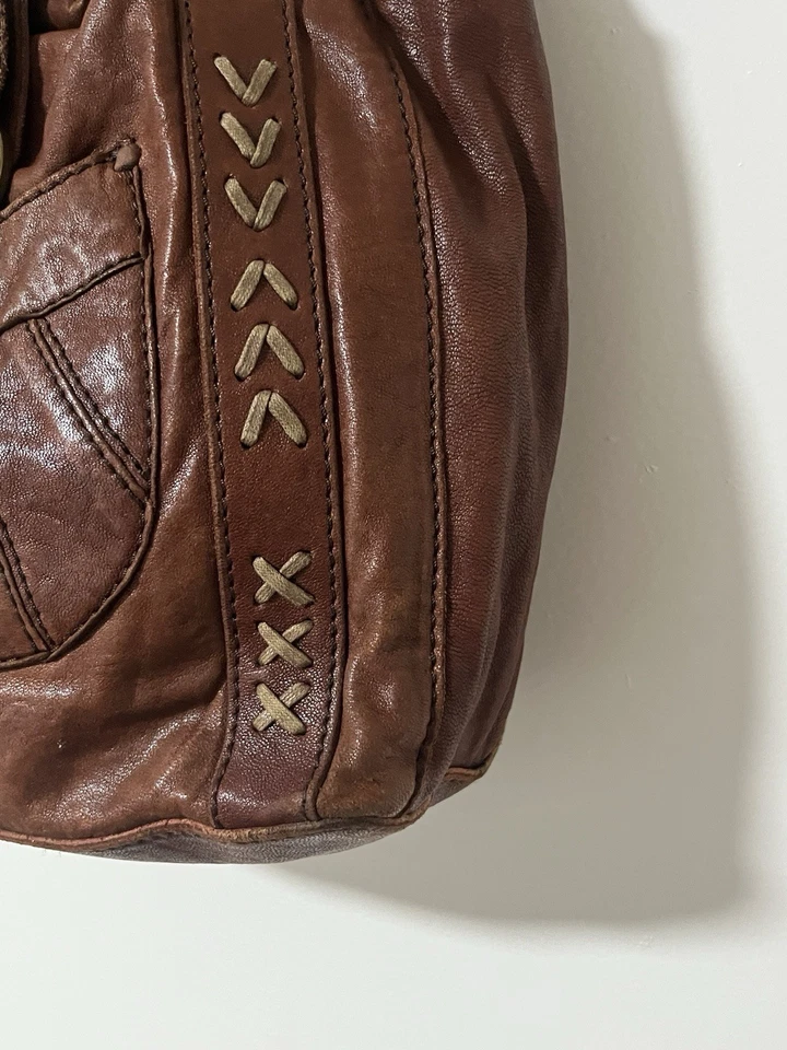 Bolso Bandolera/Correa para el Hombro Lucky Brand Cuero Italiano Piel de Cordero Boho Foto 2 de 4