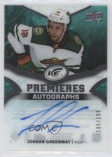2018-19 Upper Deck Ice Premieres 185/199 Jordan Greenway #IPA-JG Auto 0c3
