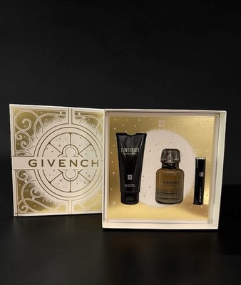 NIB~ Givenchy L'Interdit Set Eau de Parfum 1.7 oz The Body Milk Black Mascara