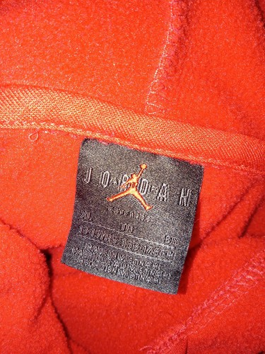 Youth Air Jordan Dri Fit Red Black White Pullover Hoodie Sz XL - Picture 5 of 5