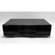 Vintage Pioneer Stereo Dual Cassette Tape Deck Player CT-W404R