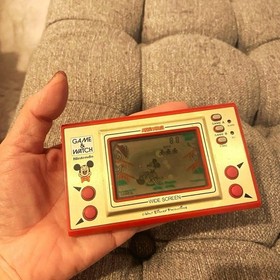 Vintage Operation Confirmed Game Watch Nintendo Mickey Mouse Egg Picker Vintage