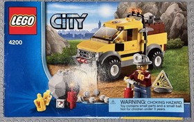 Lego 4200 4201 City Lot 2 Sets Mining 4 x 4 Loader and Dump Truck Construction