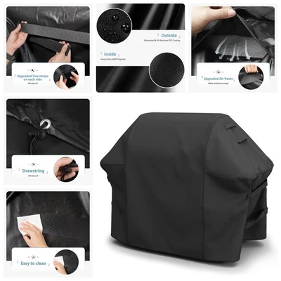 SHINESTAR For Weber Genesis II 400 Series Grill Cover Fit 65 Inch, Heavy Duty Cover US