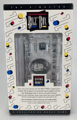 The Amazing BILZ BOX Challenging Money Game Novelty Puzzle New Worn Box