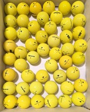 50 TOPFLITE Yellow Mix 5A/4A Near Mint Used Golf Balls