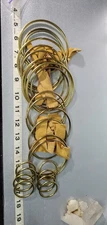 Lot 2 of Craft Rings Gold Brass  Metal for Dreamcatcher/ Plant Hanger