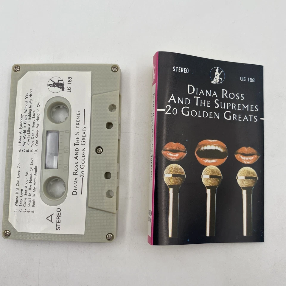 Diana Ross And The Supremes - 20 Golden Greats. Cassette Tape - Image 4 of 4