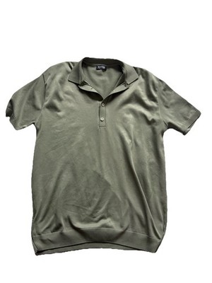 NWOT OLIVE GREEN Madmext Cotton  Polo Sweater Shirt - Size Medium Mens