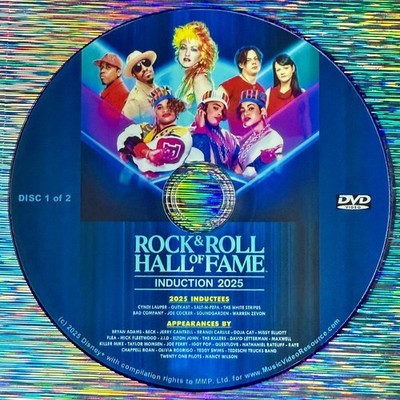 2025 ROCK & ROLL HALL OF FAME CEREMONY 2 DVD Set Soundgarden Cyndi