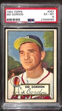 1952 Topps #267 SID GORDON PSA 6 EX-MT 27506490 