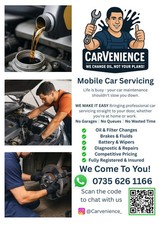 Mobile Car Servicing repair oil change brakes (London Area)