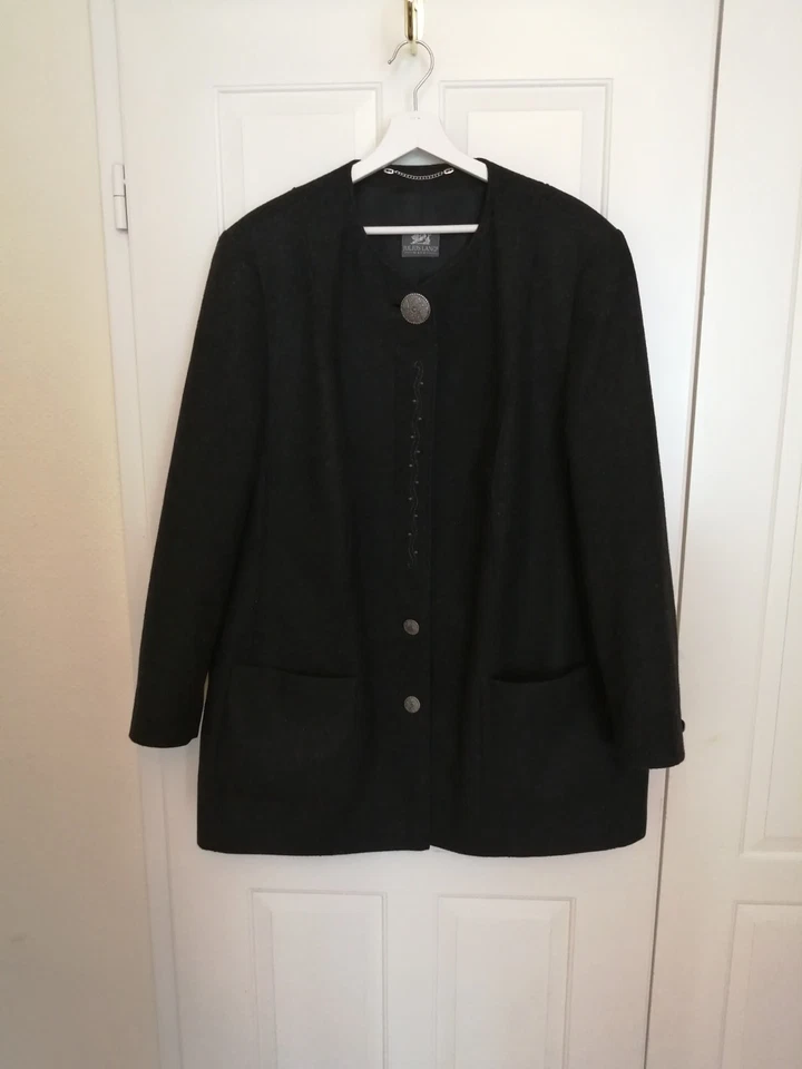 Julius Lang Maxxi eleganter chicer Kurzmantel Gr. 50/52  Landhaus-Mode Top Zust - Bild 3 von 4
