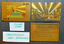 Swap Playing Card  DUBAI   Gold Foil 99.9% Pure 24 Carat Gold  KING OF CLUBS