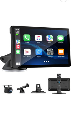 Or Car with 4K Dash Cam, 9'' Portable Carplay & Android Auto, Car Touchscreen...
