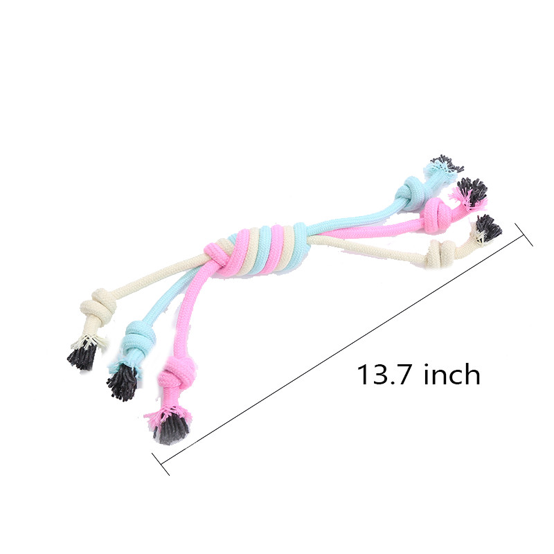 6 Pack Braided Rope Durable Dog Toys for Small Medium Large Dogs Interactive 