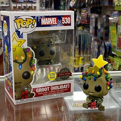 Christmas Groot Pop 2022 Funko Pop! Marvel - Christmas Holiday Groot #530 Vinyl Figure -Glows In The  Dark | Ebay