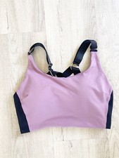 Rare Bombshell Sportswear Violet Frost Banded Sports Bra Size M Gym
