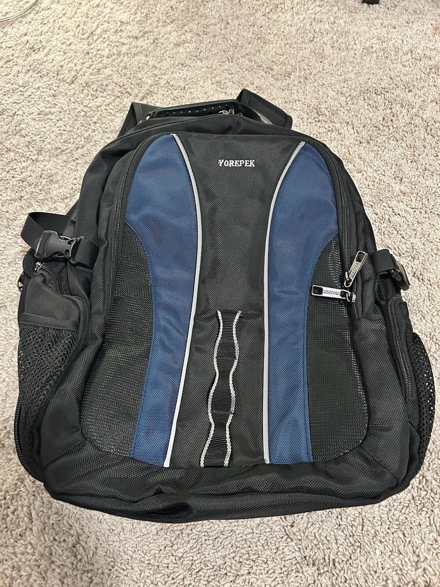 YOREPEK Travel Backpack, Extra Large 50L Laptop Backpacks 17 inch, Blue  Black