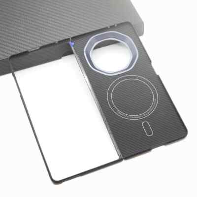 Genuine Carbon Fiber Case For Honor Magic V3 Matte Thin Magsafe Magnetic Cover