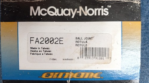 McQuay-Norris Ball Joint FA2002 Upper Ford E150-450 F250-350 SD appl ...