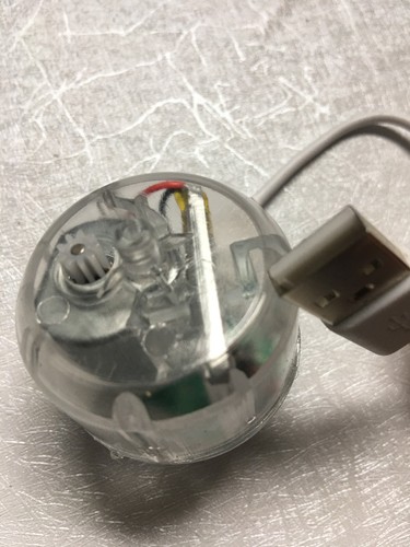 USB C Chargeable LED Light Color Changing Transparent Small Motor Push-on Button - Picture 4 of 4