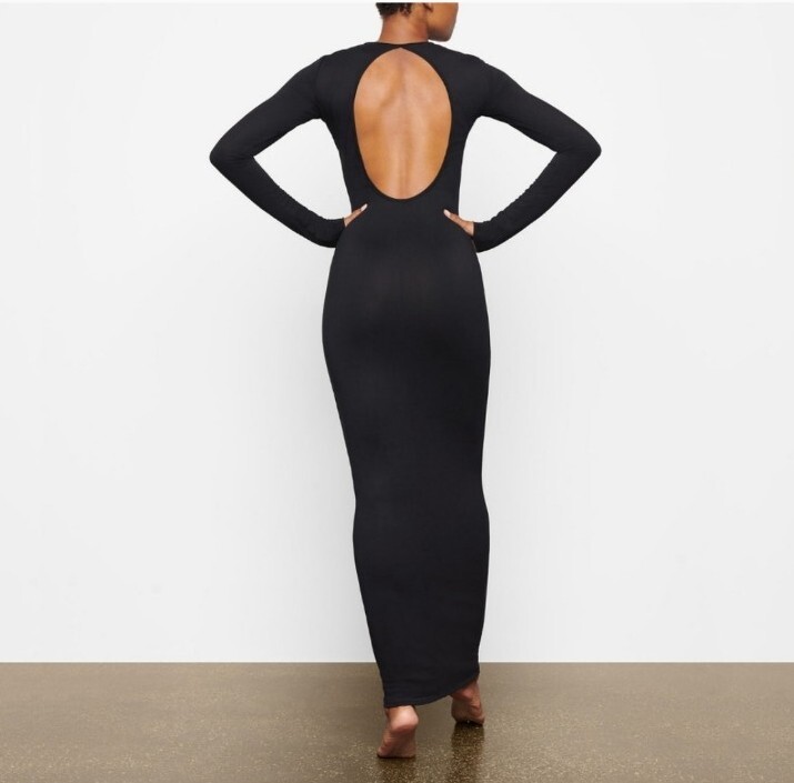 skims fits everybody low back long dress Blue Zone Planet